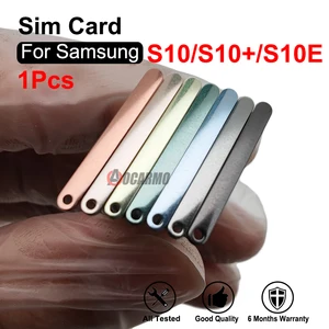 Imported Black Blue Silver Single + Dual Sim Tray MicroSD SIM Card Slot For Samsung Galaxy S10 Plus S10+ S10E