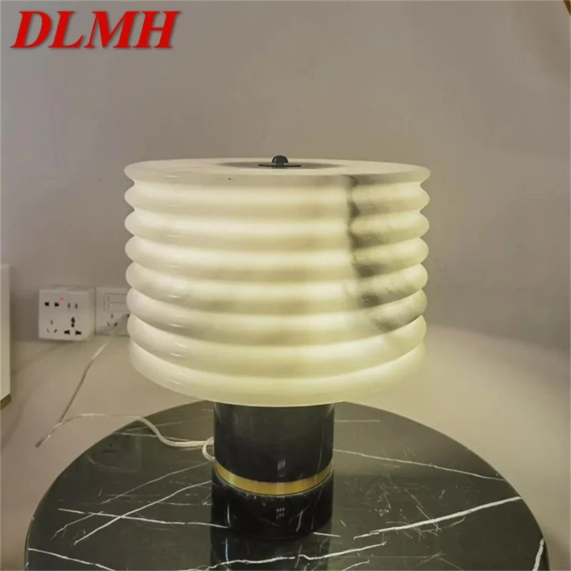 

DLMH Nordic Table Lamp Luxury Marble Modern Desk Light LED Decor Home Living Room Bedroom Study