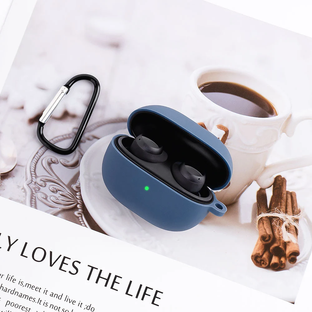 Жидкий силиконовый чехол для наушников Xiaomi Redmi Buds 3 Lite мягкий защитный