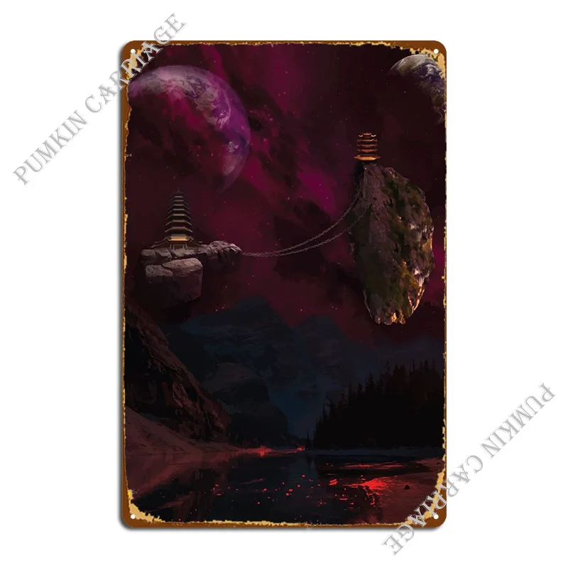 

Плакат с плавающей землей, металлический плакат, украшение ржавчины, настенный плакат, персонализированный Забавный оловянный плакат