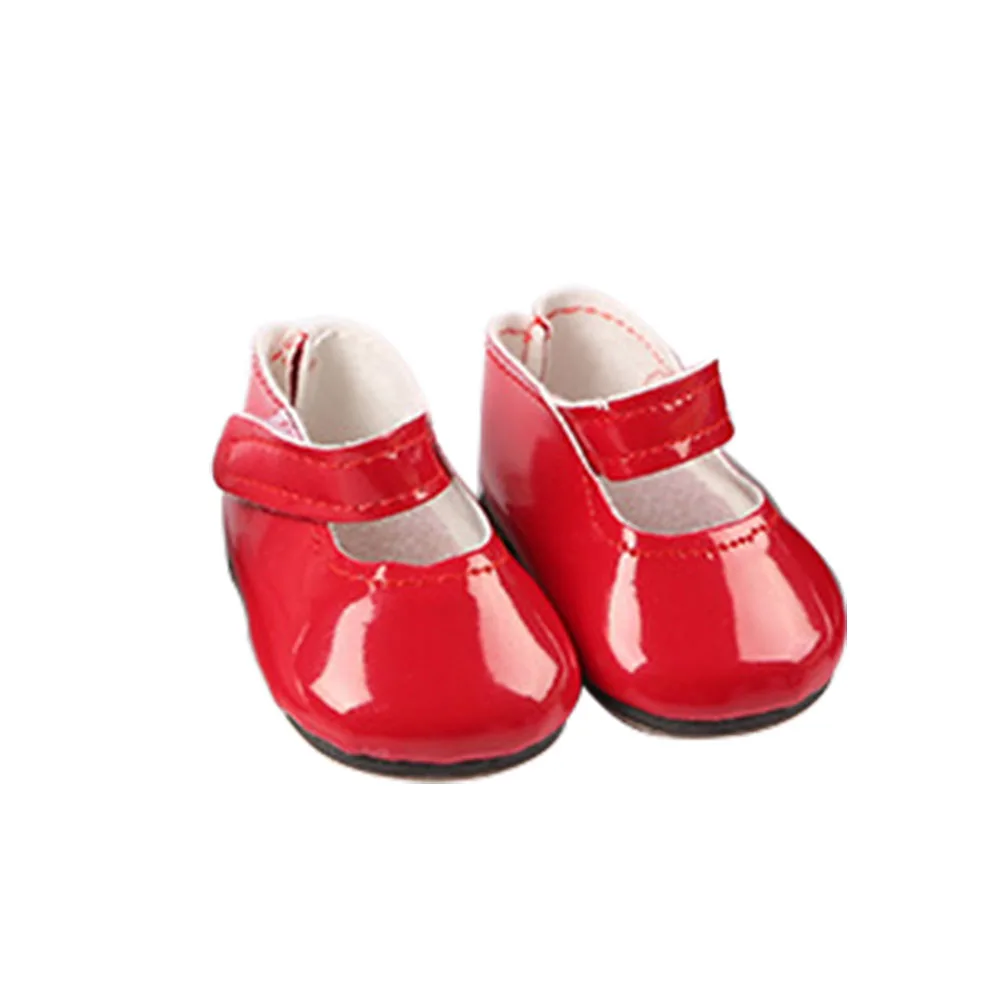 

18in Boots Design Lightweight Solid Accessories DIY Fashion PU Gift Doll Shoes Girl Toy Cute Decoration Baby Mini