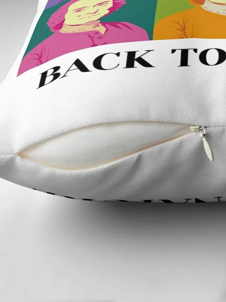 философ поп-арт Жан Жак Руссо снова в природу Декоративная подушка наволочка