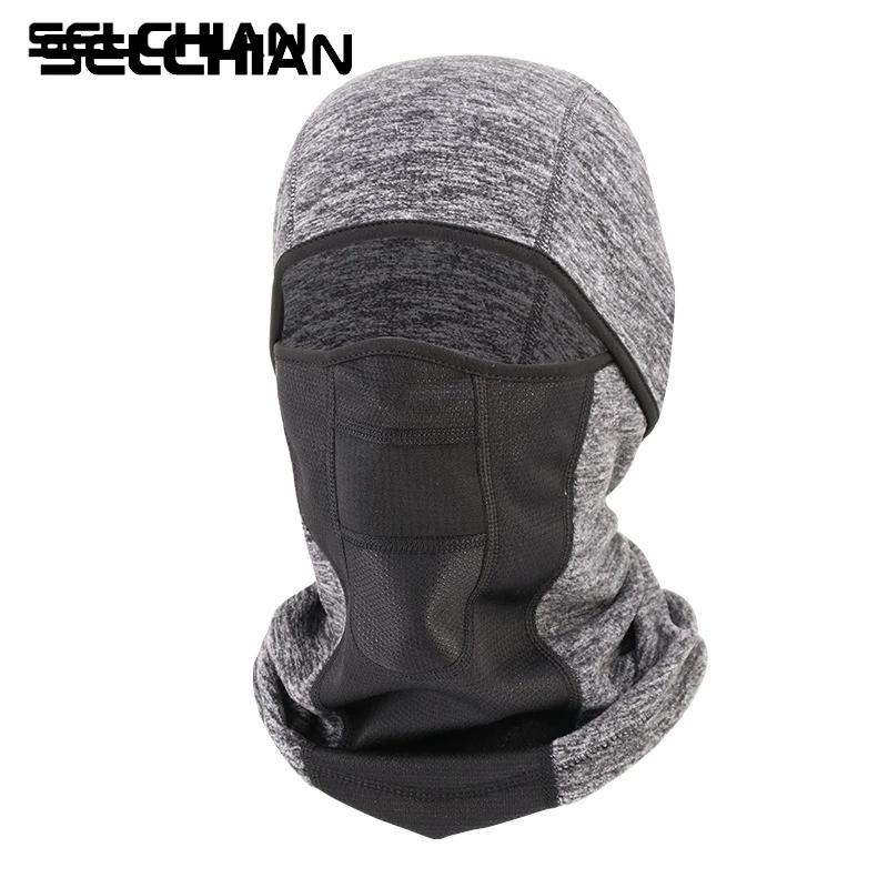 

Зимняя ветрозащитная шапка для спорта на открытом воздухе с защитой от холода и утолщенным капюшоном флисовая Теплая мужская женская кепка...