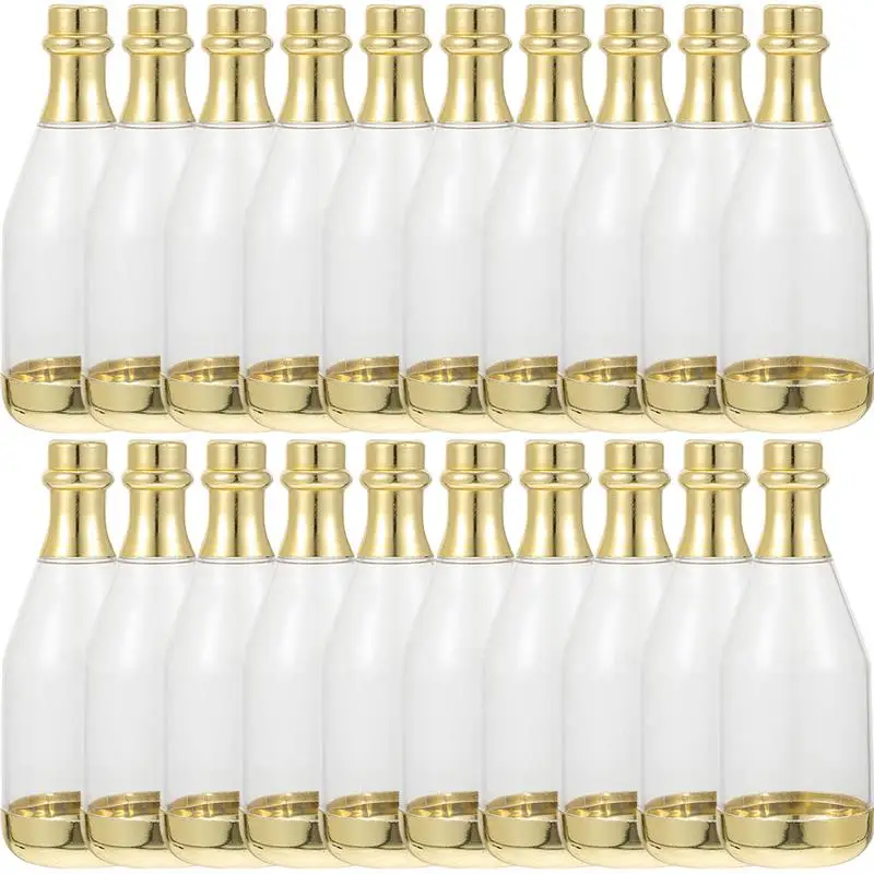 

Champagne Boxes Candy Bottle Box Wedding Party Bottles Favors Mini Favor Gift Treat Shower Container Bridal Plastic Jars