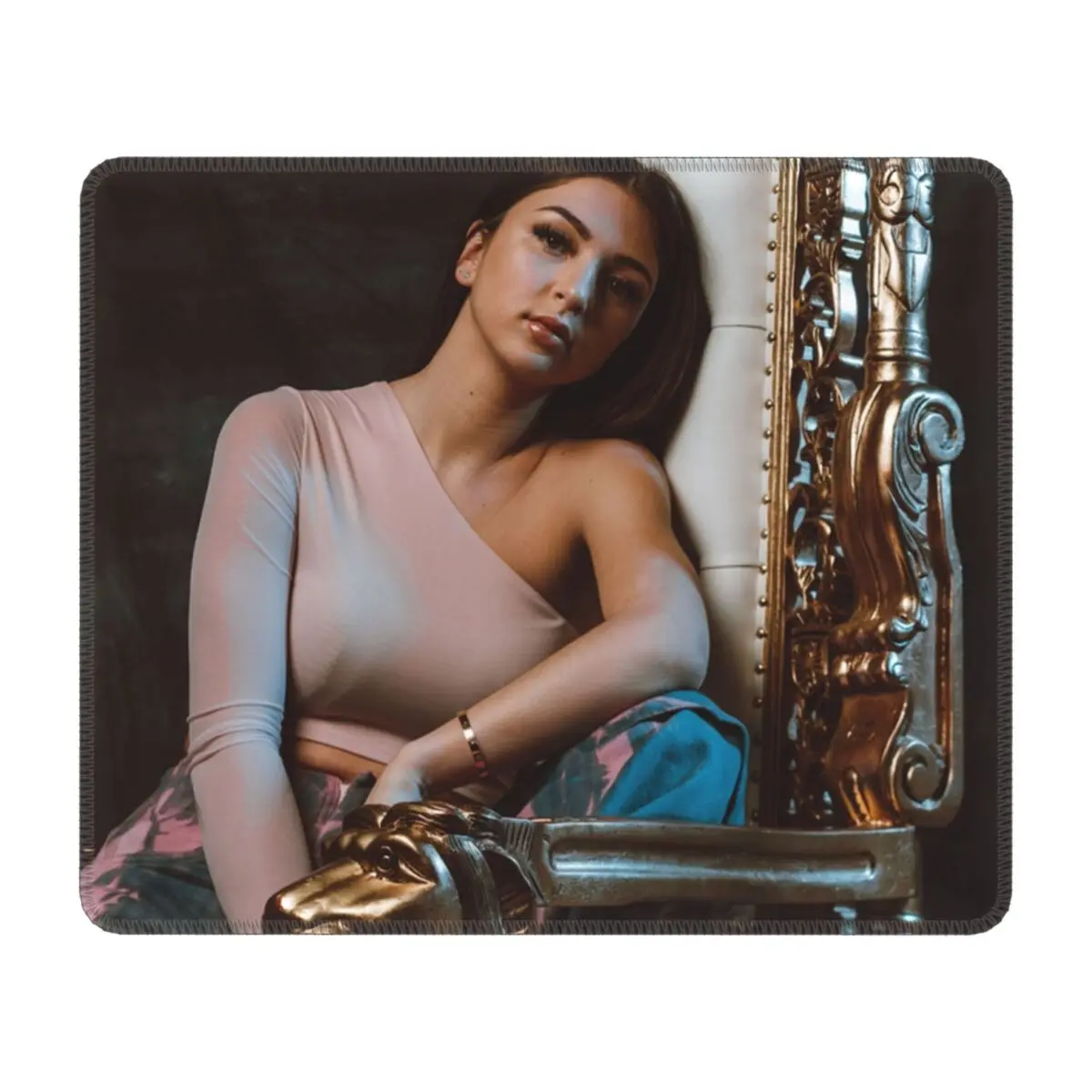 

French Singer Eva Queen Gamer Mouse Mat Customized Non-Slip Rubber Base Lockedge Mousepad Office Laptop Computer PC Mouse Pad