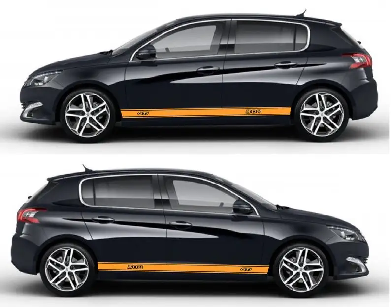 

Виниловая наклейка на боковую дверь, совместимая с Peugeot 308