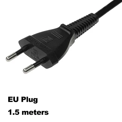 

Электрический шнур BSOD, кабель питания европейского стандарта, 2-контактный кабель, 1,5 метра, 250 В, 2,5 А, шнур питания для США, кабель питания для электроники