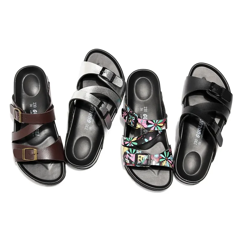 Beach Slip On Casual Fashion Slippers For Women Ladies Unisex Men Summer EVA Sole Breathable Flower Colors