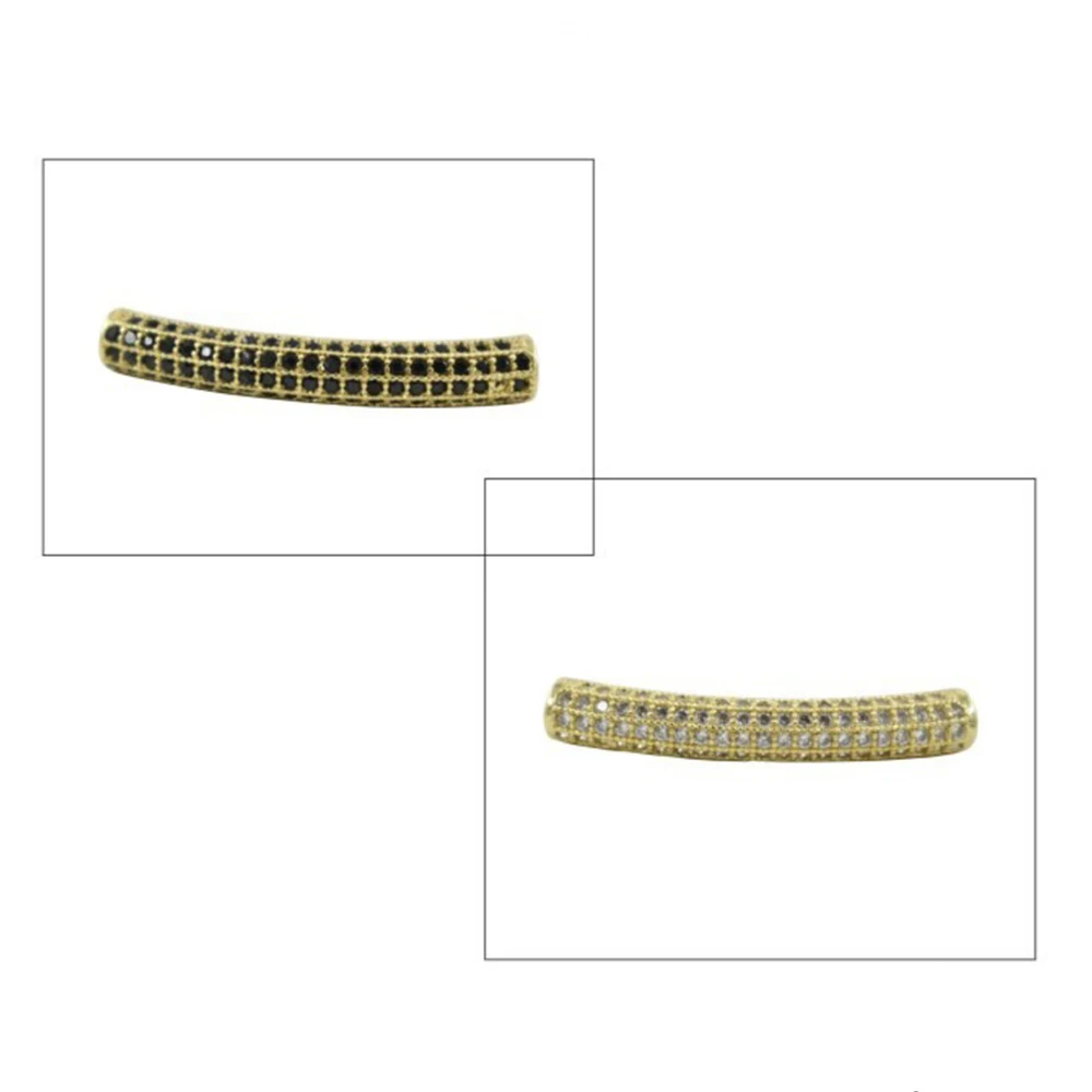 Длинные бусины с дуговым изгибом для изготовления браслетов ожерелий цепочек