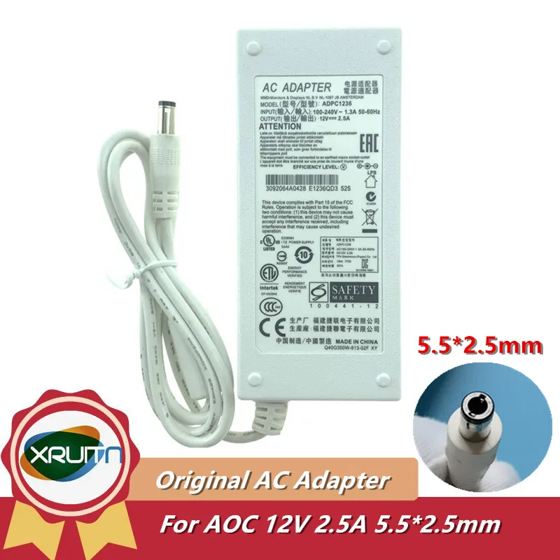 Оригинальный блок питания для ЖК-монитора AOC P2491 12 В 2 5 А 30 Вт 5x2 мм адаптер