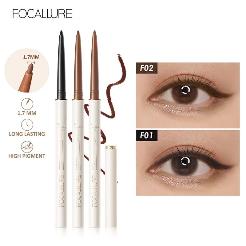 

FOCALLURE Professional Ultimate Black Liquid Eyeliner Long-lasting Waterproof Quick-dry Eye Liner Pencil Pen Makeup Beauty Tools