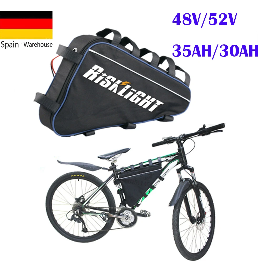 

52v 1500w Ebike 48 Volt Electric Bicycle Battery 48v 30ah 35ah 1000w 2000w Bafang Triangle Down Tube E Bike Lithium Ion Pack