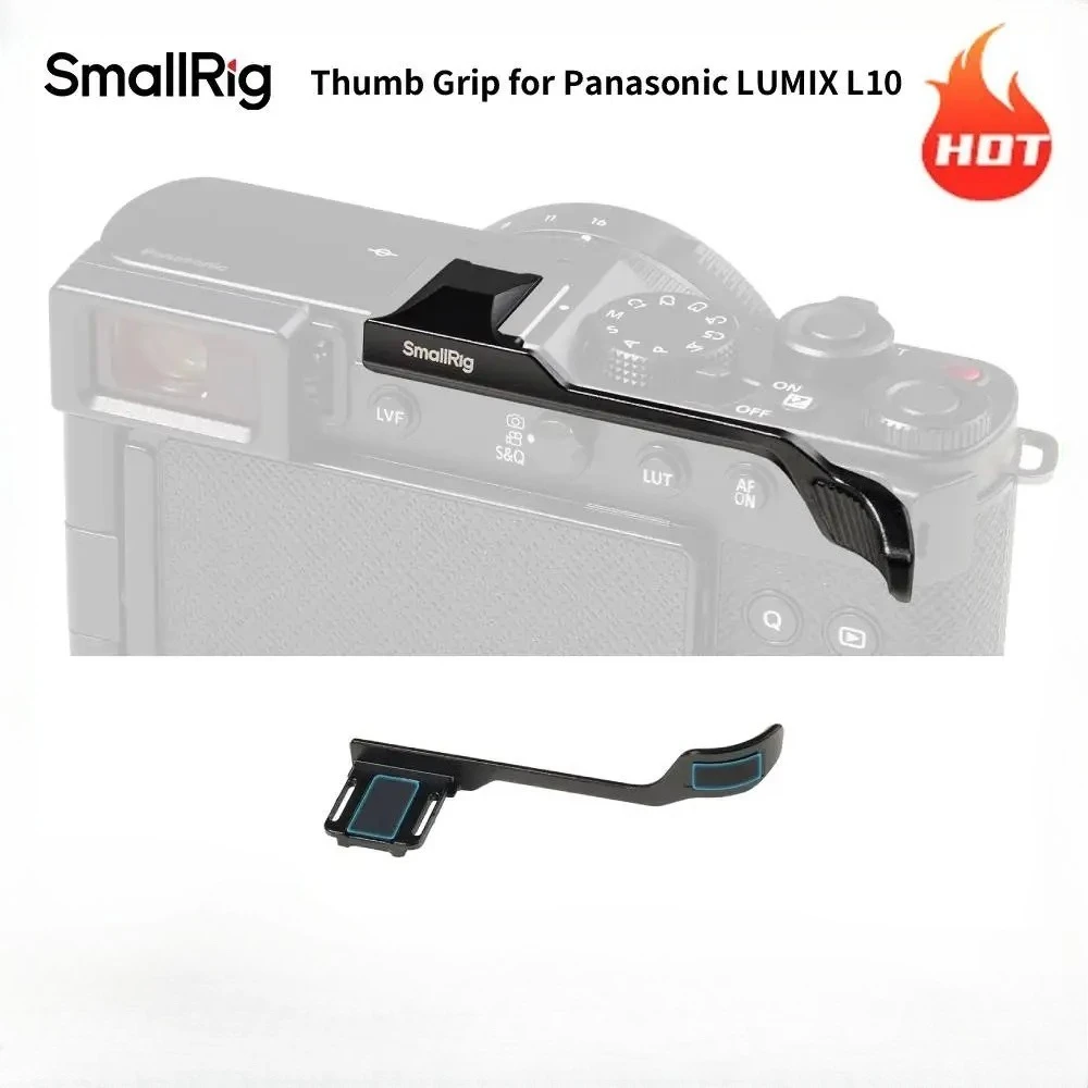 Фото SmallRig 5703 L10: Накладка-подставка для большого пальца с крышкой горячего башмака для Panasonic L10, со встроенными силиконовыми накладками и съемным слотом для камер №1