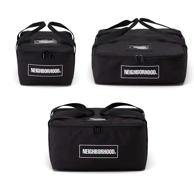 

NBHD Outdoor Camping Tableware Storage Portable Waterproof Black Meal Bag