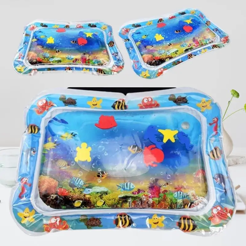 

Ultimate Summer Fun with Baby Water Mat - Inflatable Cushion for Infant Toddler Water Play Mat Toys