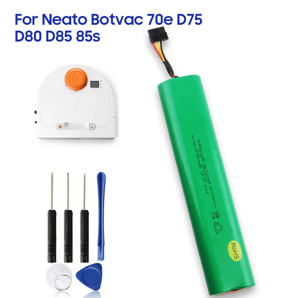 Original Replacement Battery 205-0012 For Neato Botvac D7500 70 70e D8 D75 D80  D85 85s Sweeping Robot 3600mAh