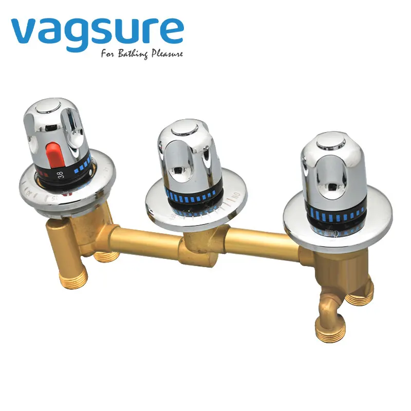 Разделенный смеситель для ванны трехсекционный водоотделитель аксессуары