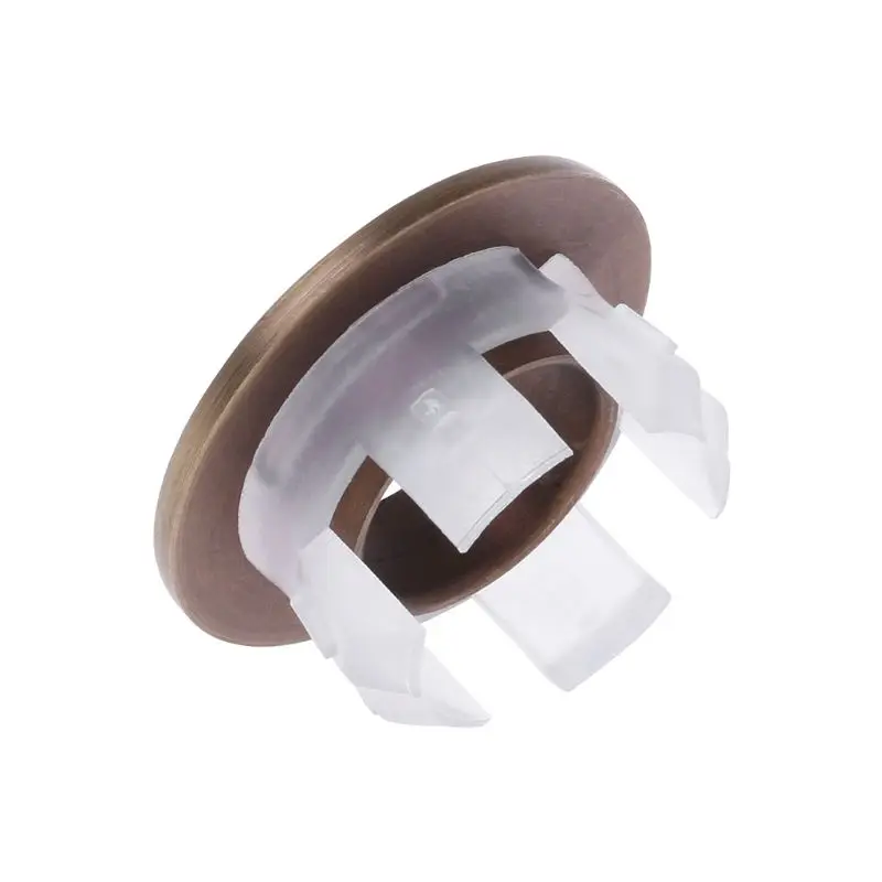 

Bathroom Basin Sink Overflow Cover Six-foot Round Insert Chrome Ring Hole