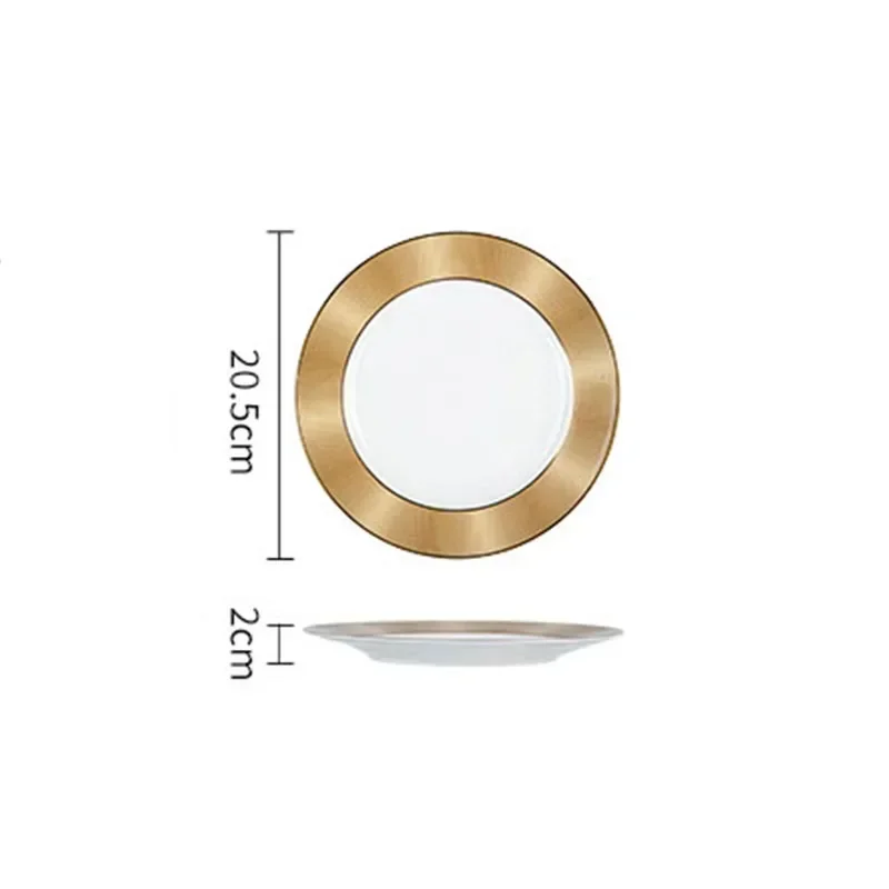 

Керамические тарелки с золотым ходом