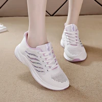 sneaker fashion womens running shoes light breathable soft lace up sneakers women knitted sports shoe zapatillas