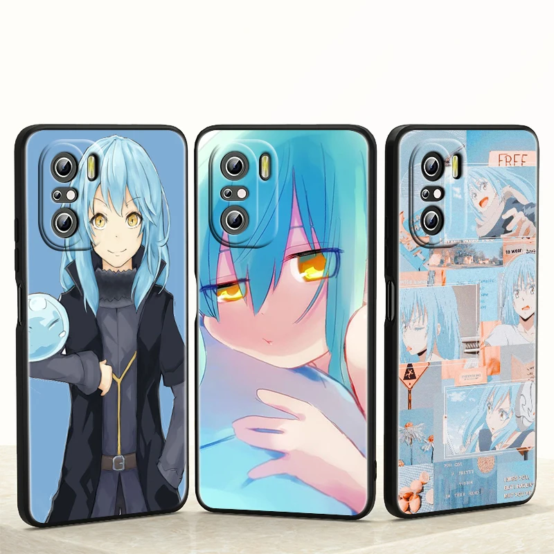 

Tensei Shitara Slime Datta For Redmi 10 K40 K30 Ultra Pro Gaming 9T 9AT 9A 9C 10X Pro 10X GO Soft Black phone Case Cover