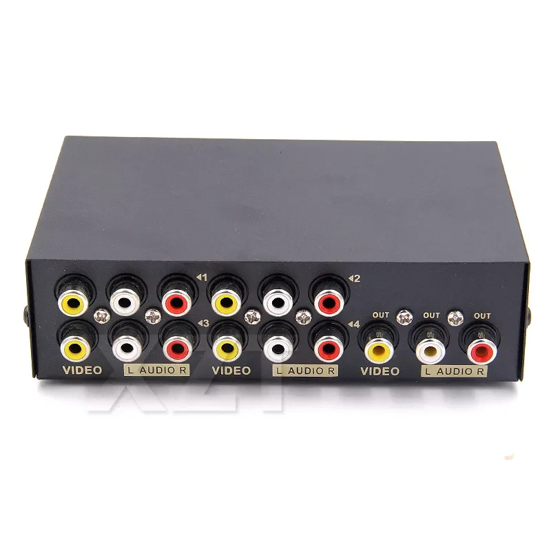 

2/4/8 Ports AV Signal Inputs Composite RCA AV Swithcer Audio Video Selector Switch for STB DVD Television Game Player