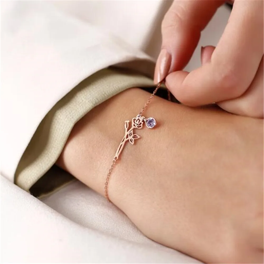 

Браслет женский из нержавеющей стали с камнем-талисманом, 2022