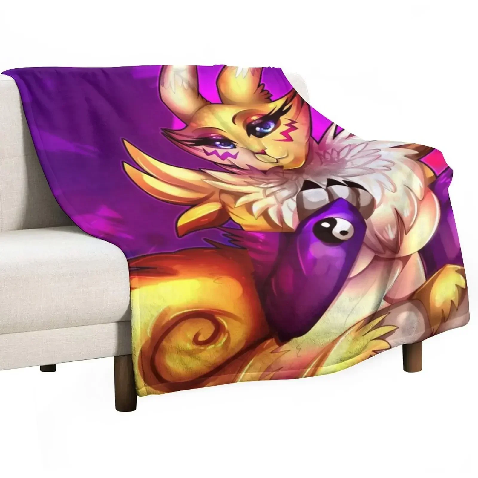 Новинка 2 пледа Renamon плед на заказ подвижные пледы