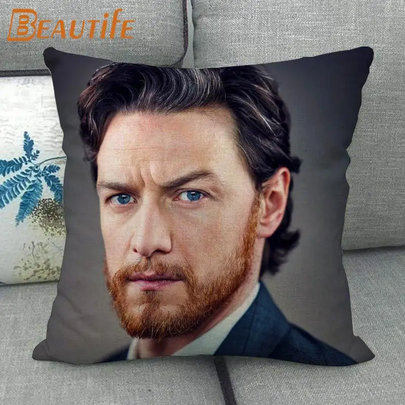 

Наволочка James McAvoy из хлопка и льна