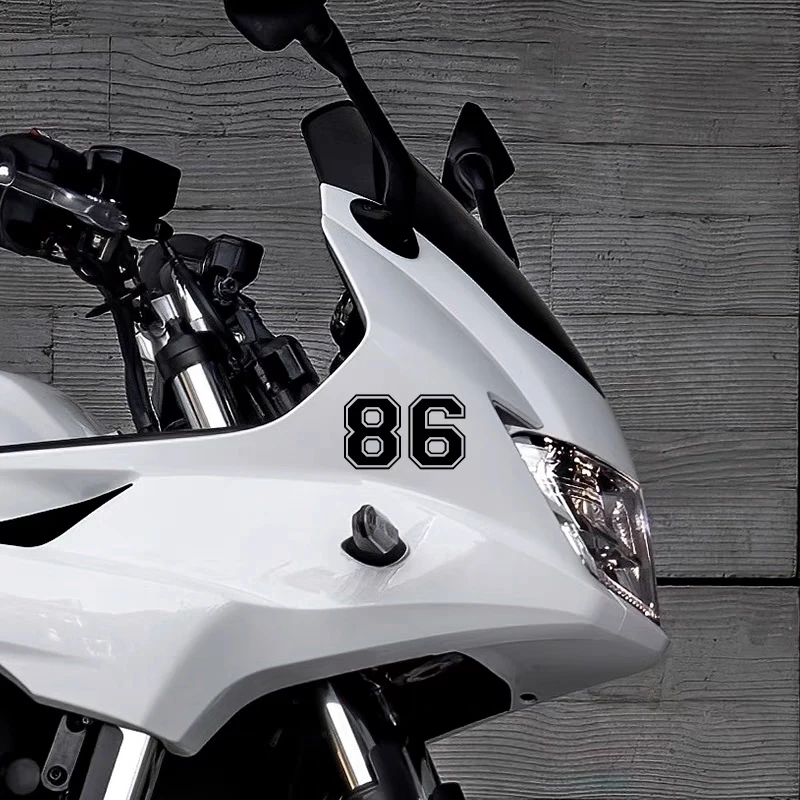 Номера 0123456789 от 0 до 9, аксессуары для шлема, гоночных мотоциклов, автомобильные наклейки Waterprool, креативный ПВХ