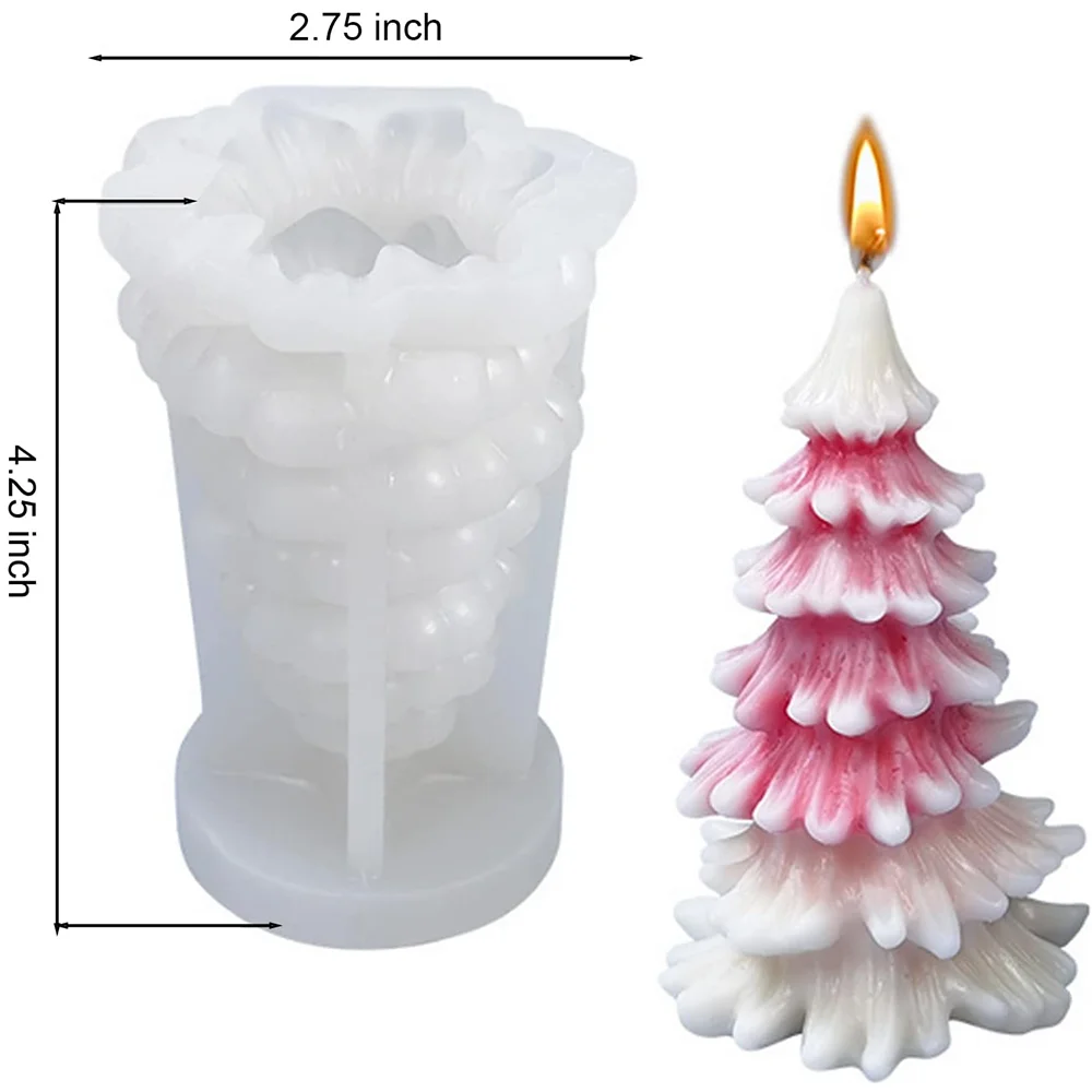 3D Свеча в форме рождественской елки