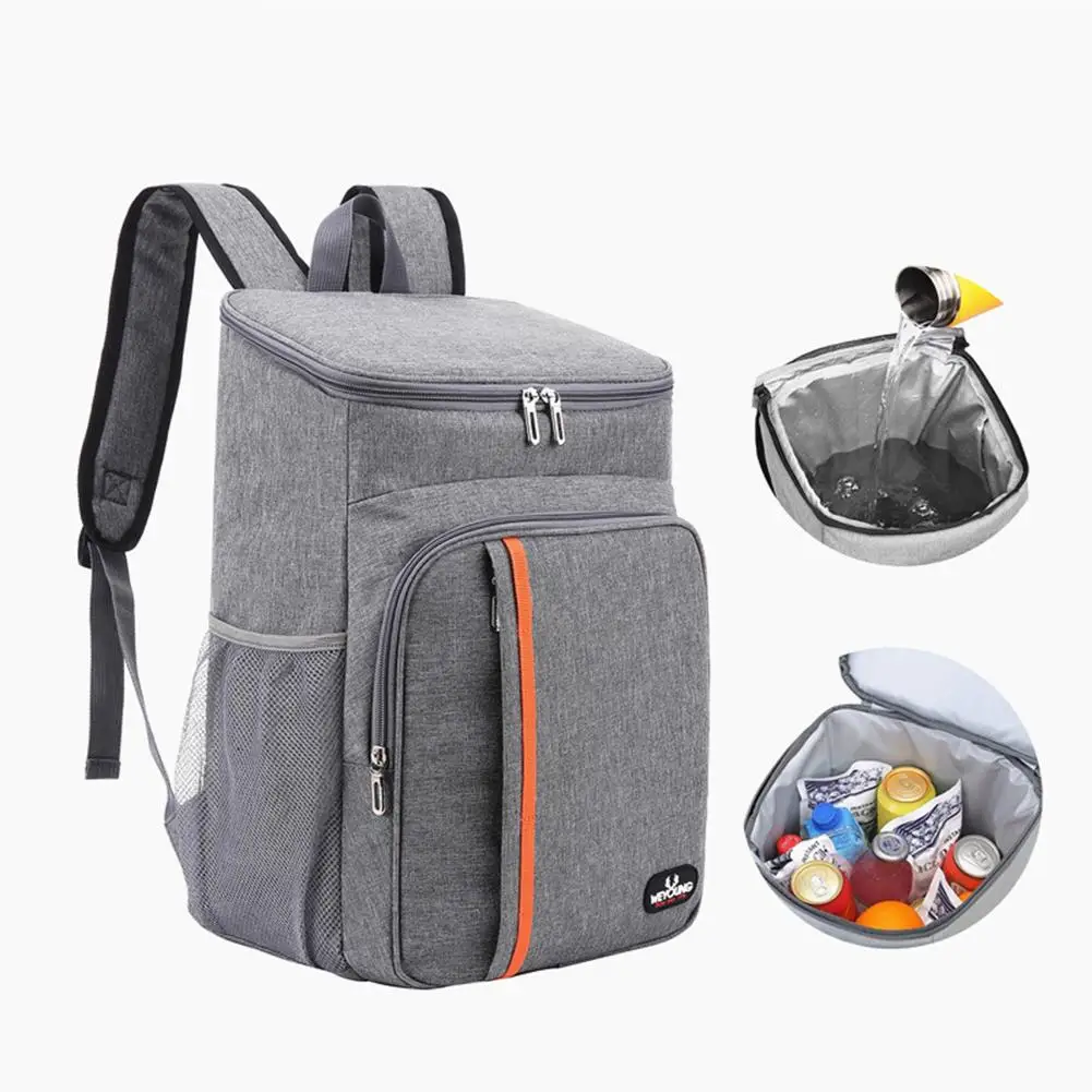 Thermal Backpack Waterproof Thickened Cooler Bag Large Insulated Food Grade PEVA Family School Picnic Refrigerator Lunch Bag