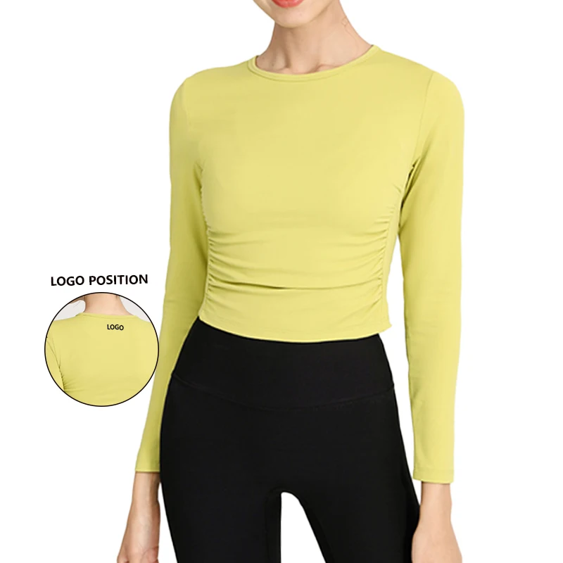 

Long Sleeve Yoga Shirts Sport Top Fitness Yoga Top Gym Top Sports Wear for Women Gym Femme Jersey Running T Shirt
