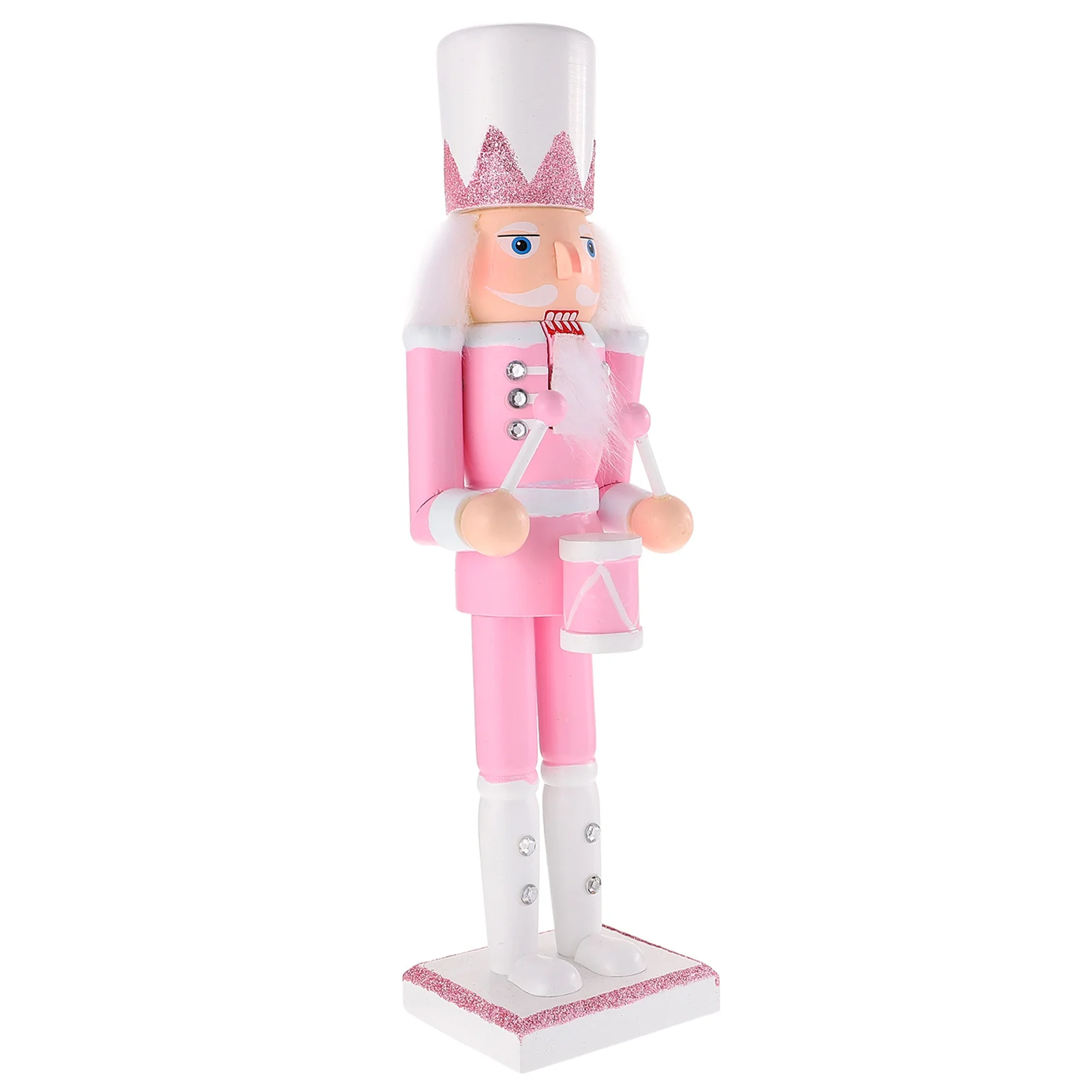 

Christmas Nutcracker Traditional Wooden Pink Nutcracker Ornament Holiday Nutcracker Soldier Figure Christmas Advent Nutcrackers