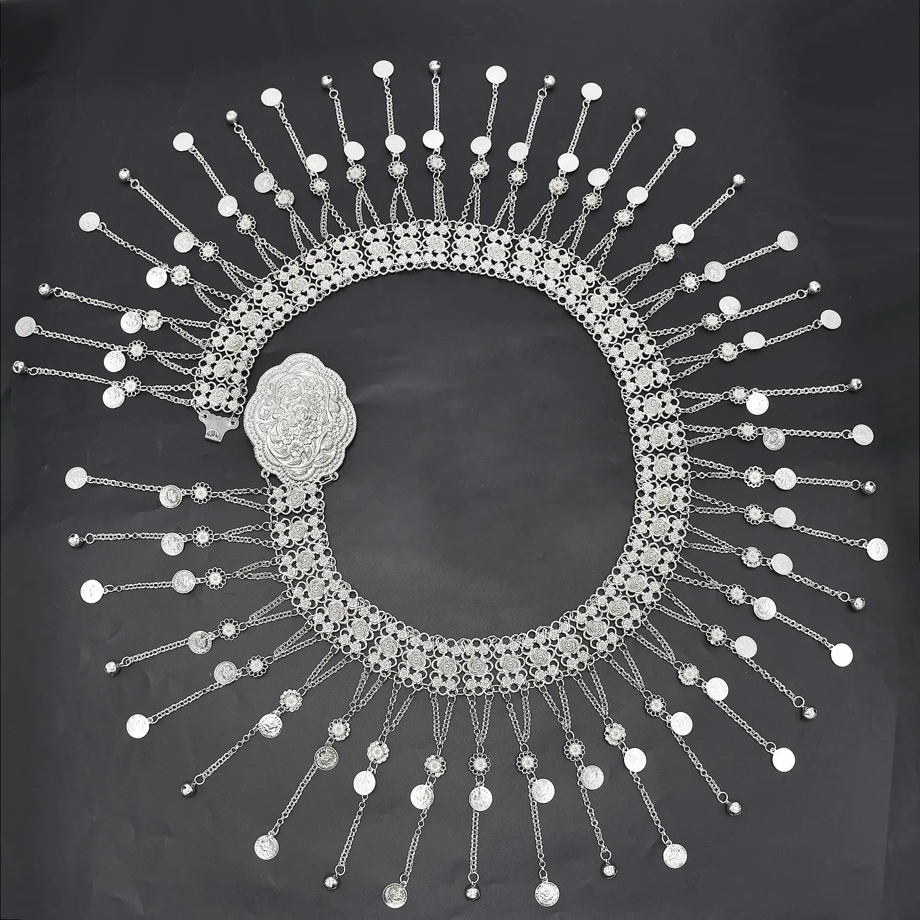 Серебристая металлическая цепочка для танца живота Ldealway