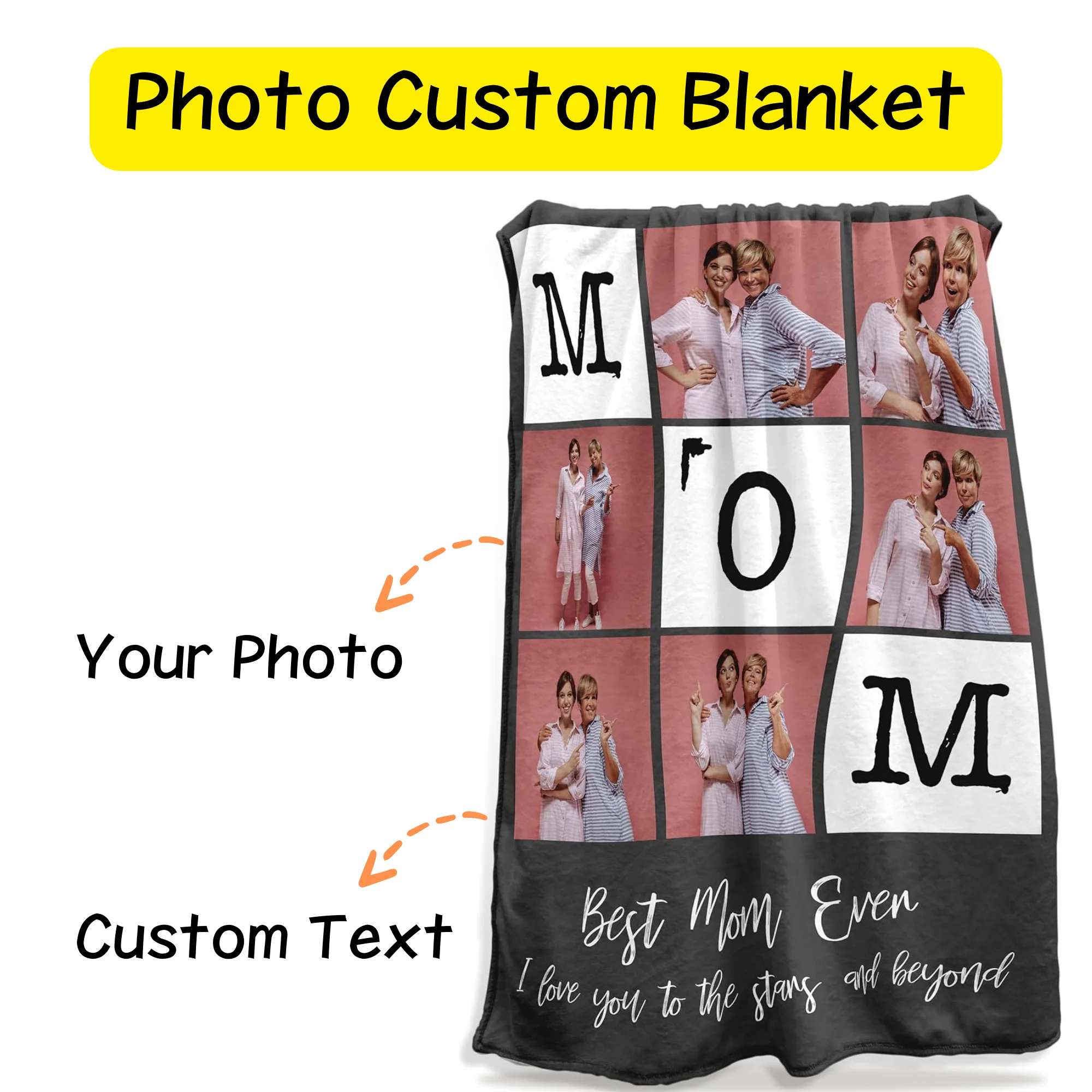 Фото сделанное на заказ фланелевое одеяло с именем диван подарок Индивидуальные