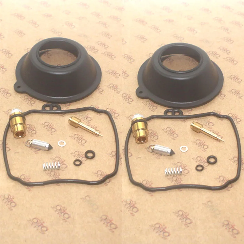 

motorcycle carburetor repair kit 2 set for XVS650 XVS650A XVS650AT A AT 1998-2016 Plunger diaphragm Air screw