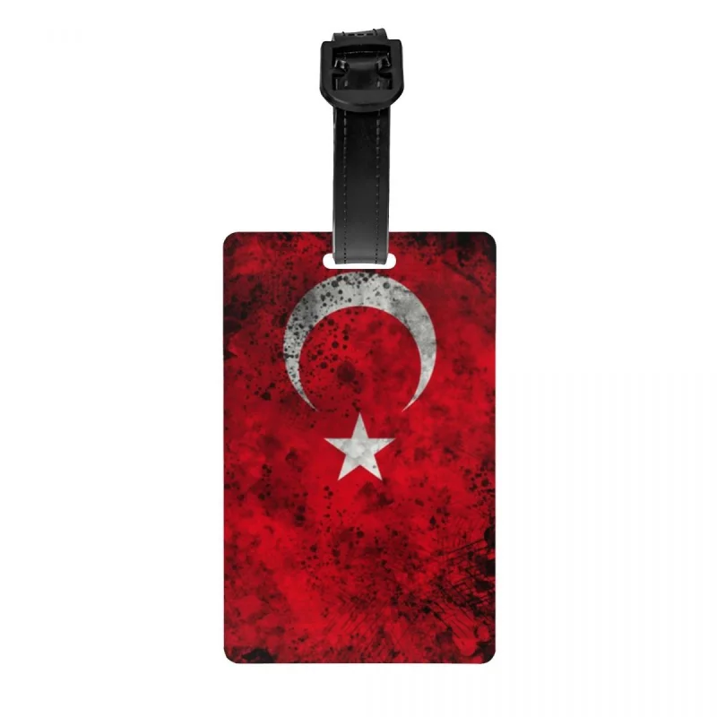 

Винтажная бирка с турецким флагом на заказ, бирка для багажа с именной картой, личная Обложка, идентификационная бирка для дорожной сумки, чемодана