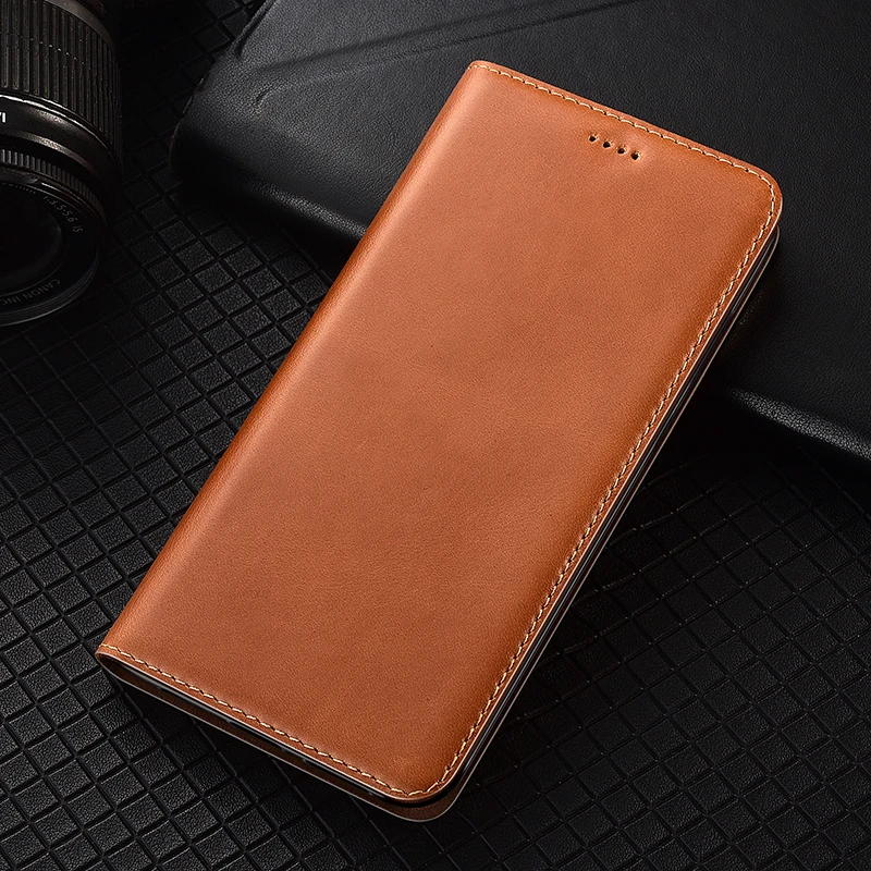 

Wax Texture Genuine Leather Phone Case for OPPO Realme GT Explorer Master GT Neo2 Neo2T Cowhide Magnetic Flip Cover Wallet