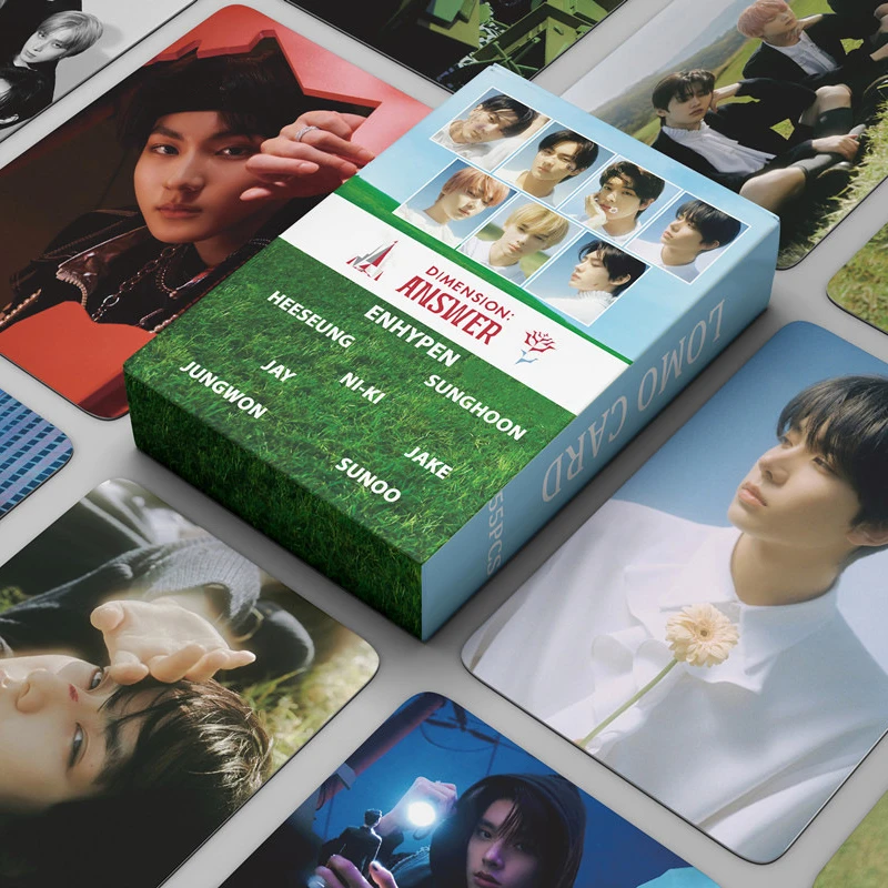 

55pcs/Box Kpop ENHYPEN Lomo Cards DIMENSION : ANSWER Photo Album Photocards High quality HD Print Postcard