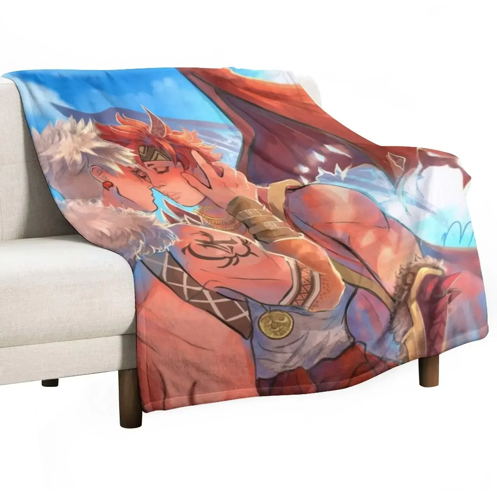 Фэнтези Кирибаку пледы манга оболочки для декоративных одеял диванов