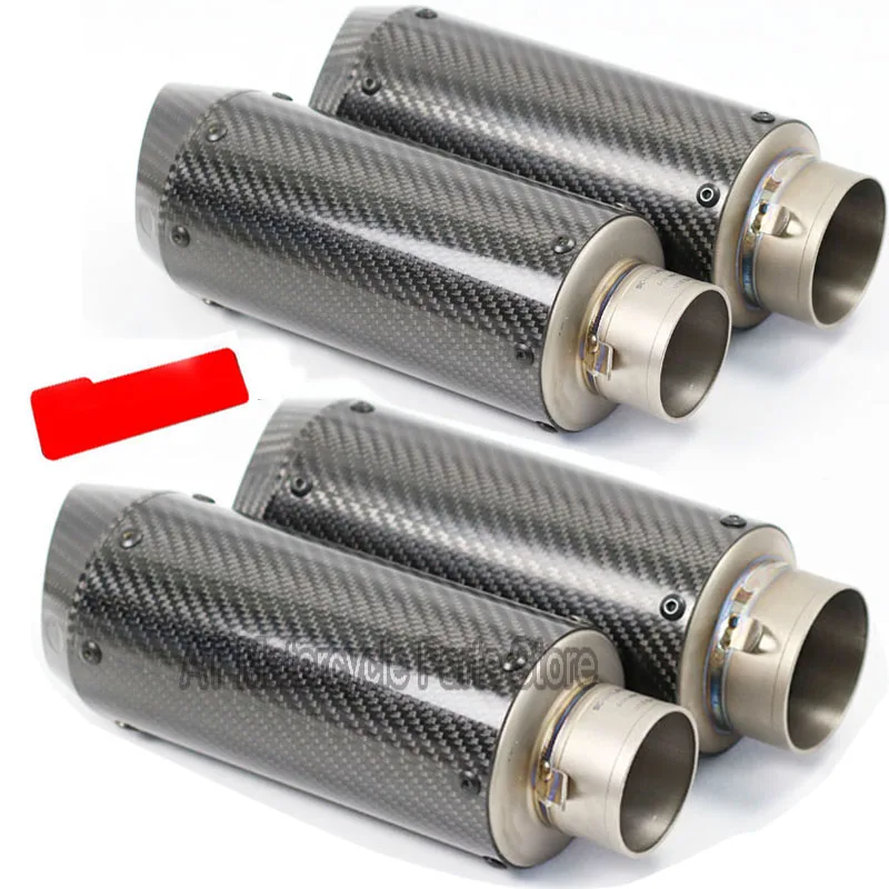 

51mm 60mm Motorcycle Modified Exhaust Pipe Muffler Racing For YAMAHA HONDA BMW benelli Escape Moto Titanium Alloy Carbon Fiber