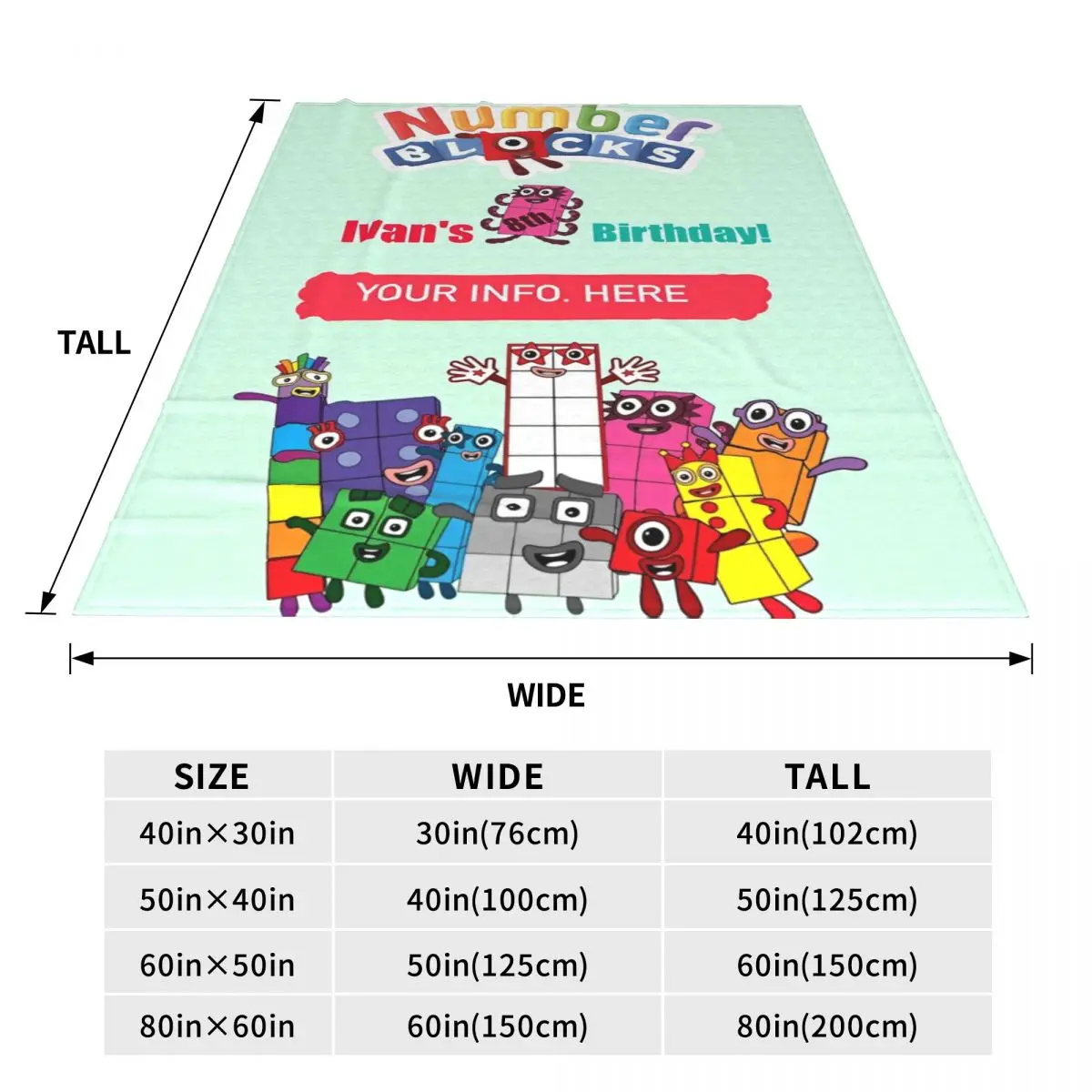 N-Numberblocks-s мультяшные одеяла фланелевое одеяло для кемпинга теплое мягкое