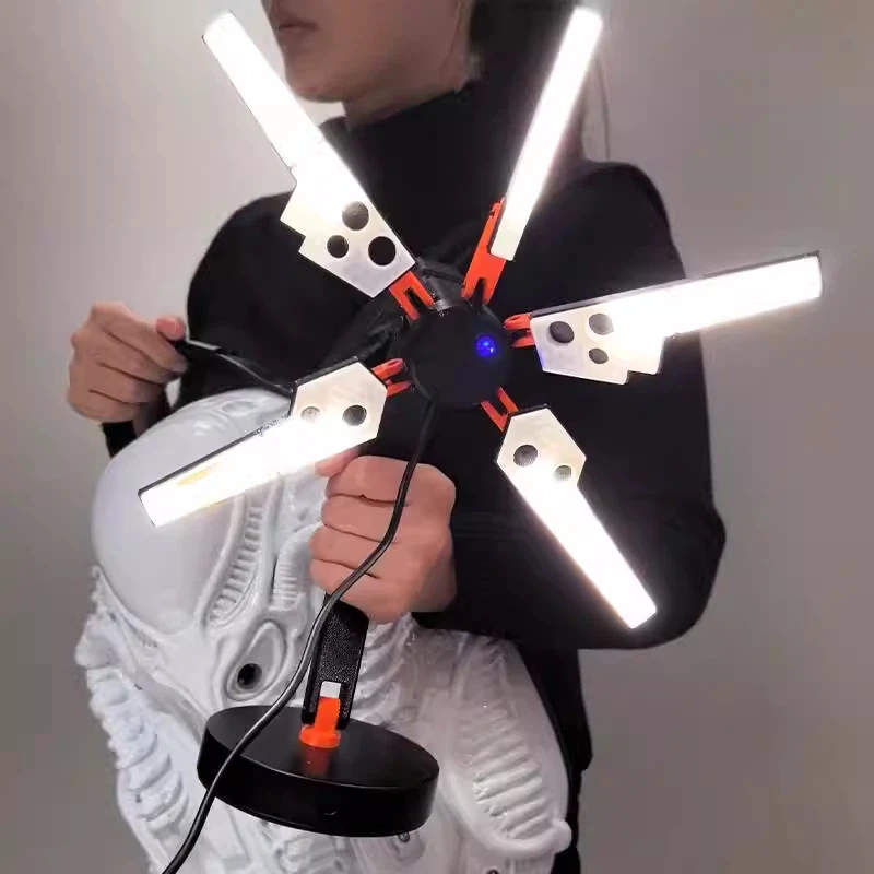 Фото Светодиодная лампа-сканер Odradek из Death Stranding с дистанционным управлением, 3D-печать, 40 см/80 см, игровой реквизит, атмосферная подсветка, декор для стола, в наличии №3