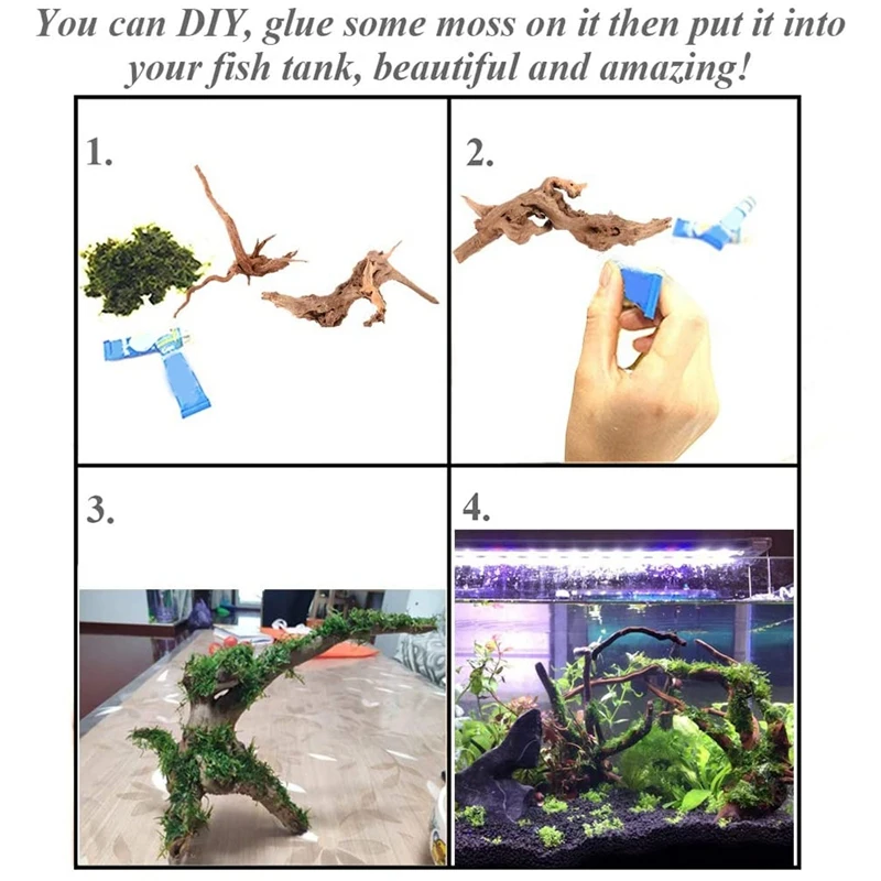 Мини-древесина для аквариума натуральные деревянные веточки украшения рептилии