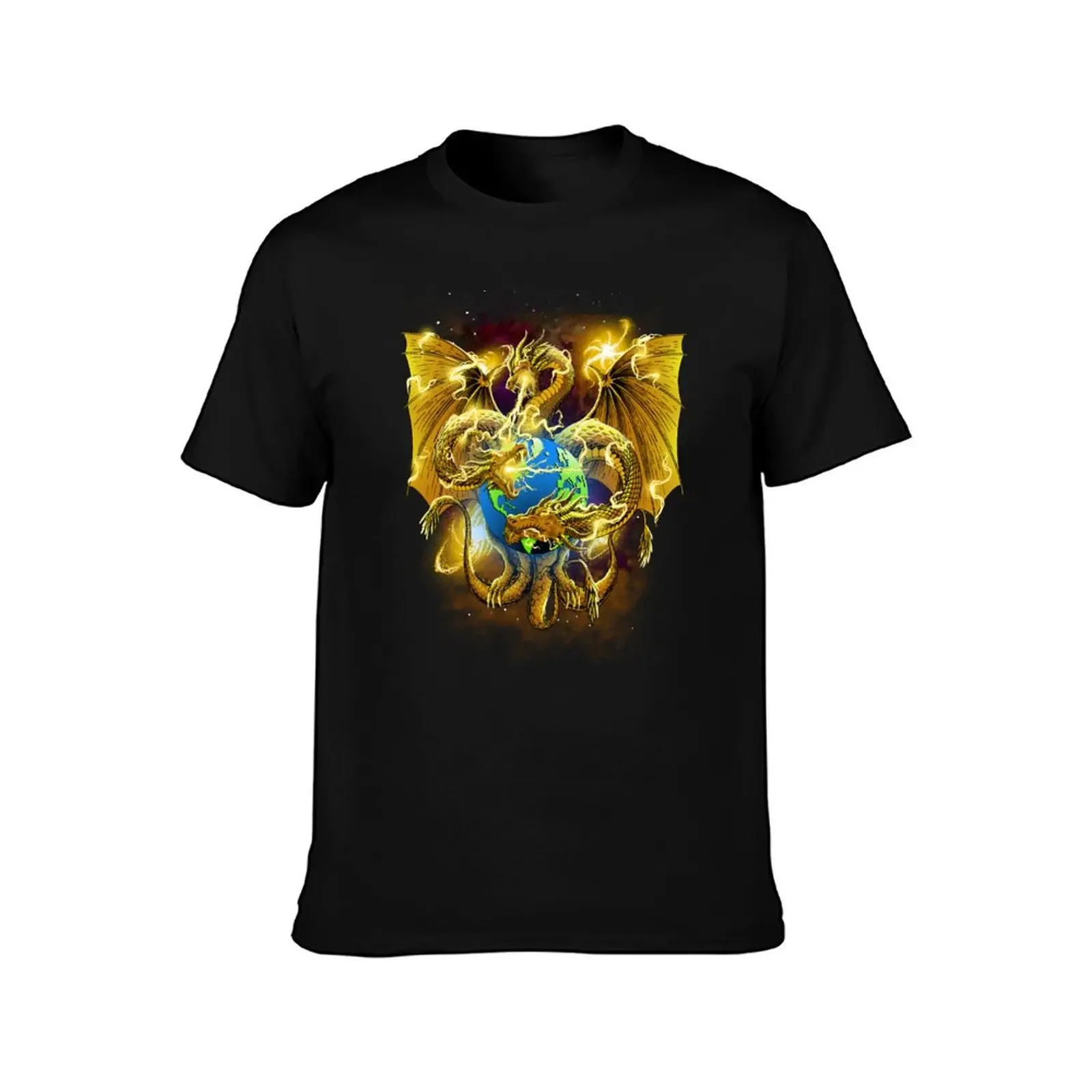Фото Футболка King Ghidorah, футболки с рисунком, летняя рубашка большого размера, набор футболок для мужчин №2