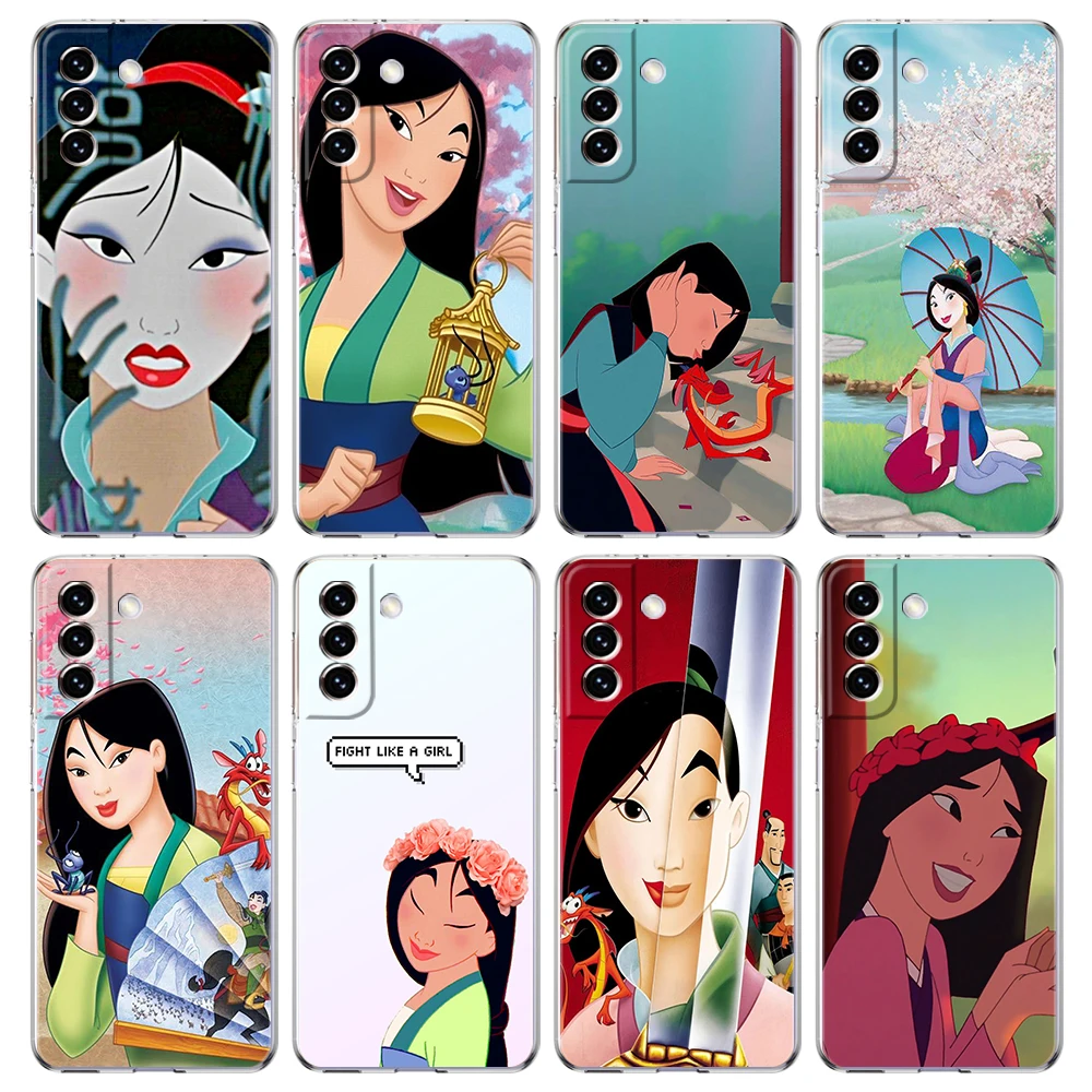 

Mulan Transparent Case For Samsung Galaxy S22 S20 FE Note 20 10 S21 Ultra S10 S10E M21 M31 M32 Lite Plus Shell Fundas Coque Bag