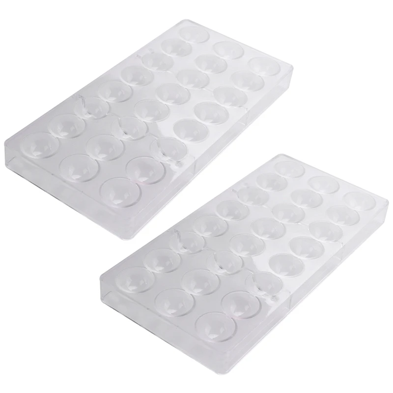 

HOT-2X 24 Holes Semi Sphere Chocolate Mould Polycarbonate Chocolate Bar Mold Half Ball Candy Maker Mold Bakeware