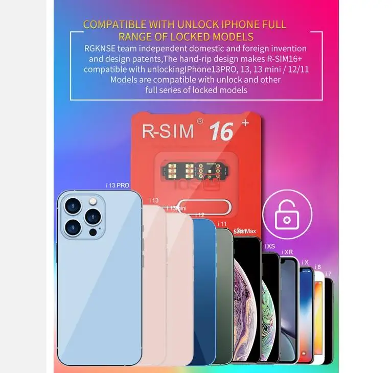 r sim16 compatible for iphone13rsim16rsim16r sim16 global universal unlocking card stickers turns locked into unlocked free global shipping