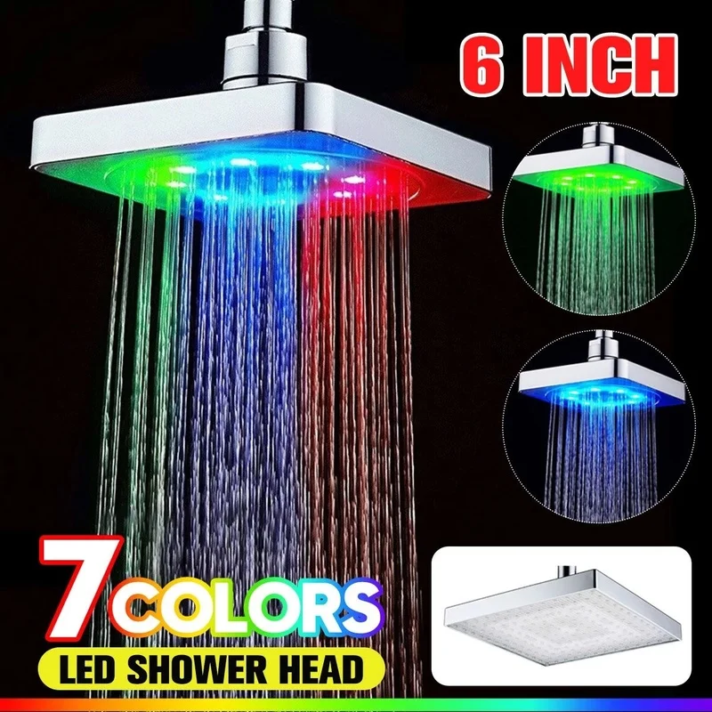 Новая светодиодсветодиодный насадка для тропического душа квадратная